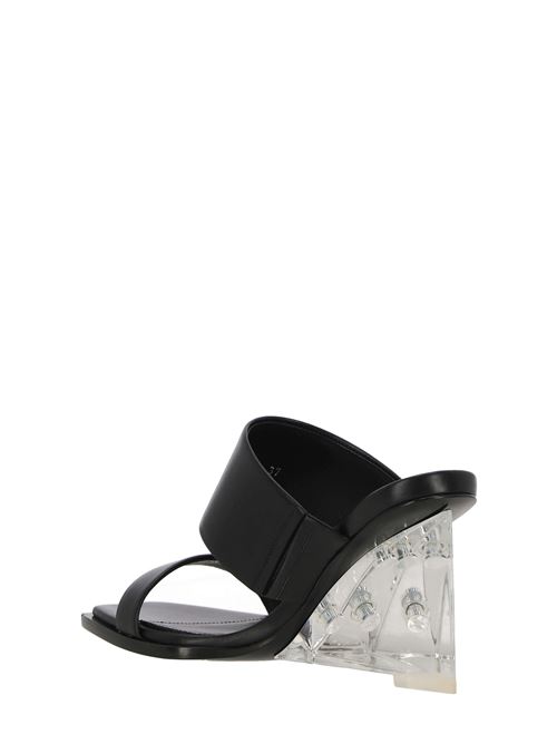 75mm platform leather mules Alexander McQueen | 746243WIDQ01000